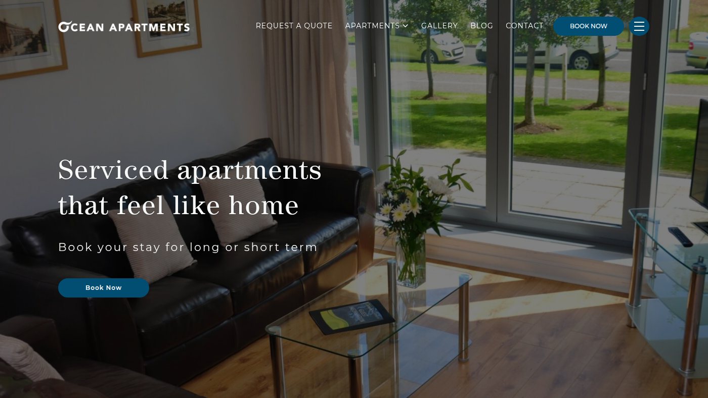 The home page of oceanservicedapts.com
