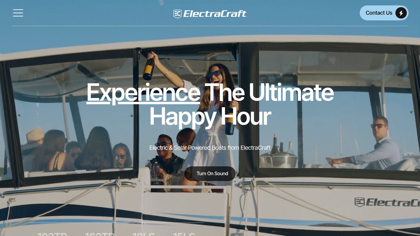 The home page of electracraft.com