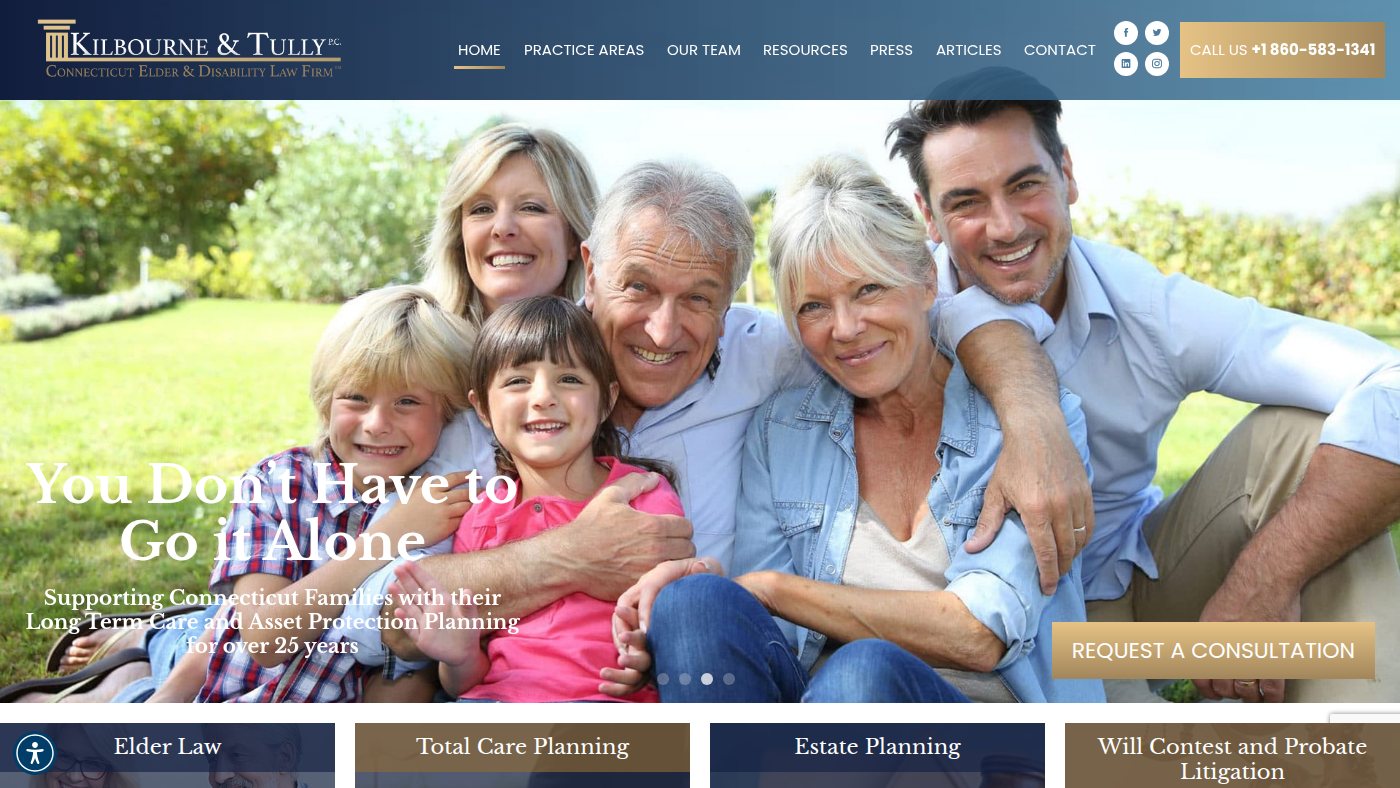 The home page of ktelderlaw.com