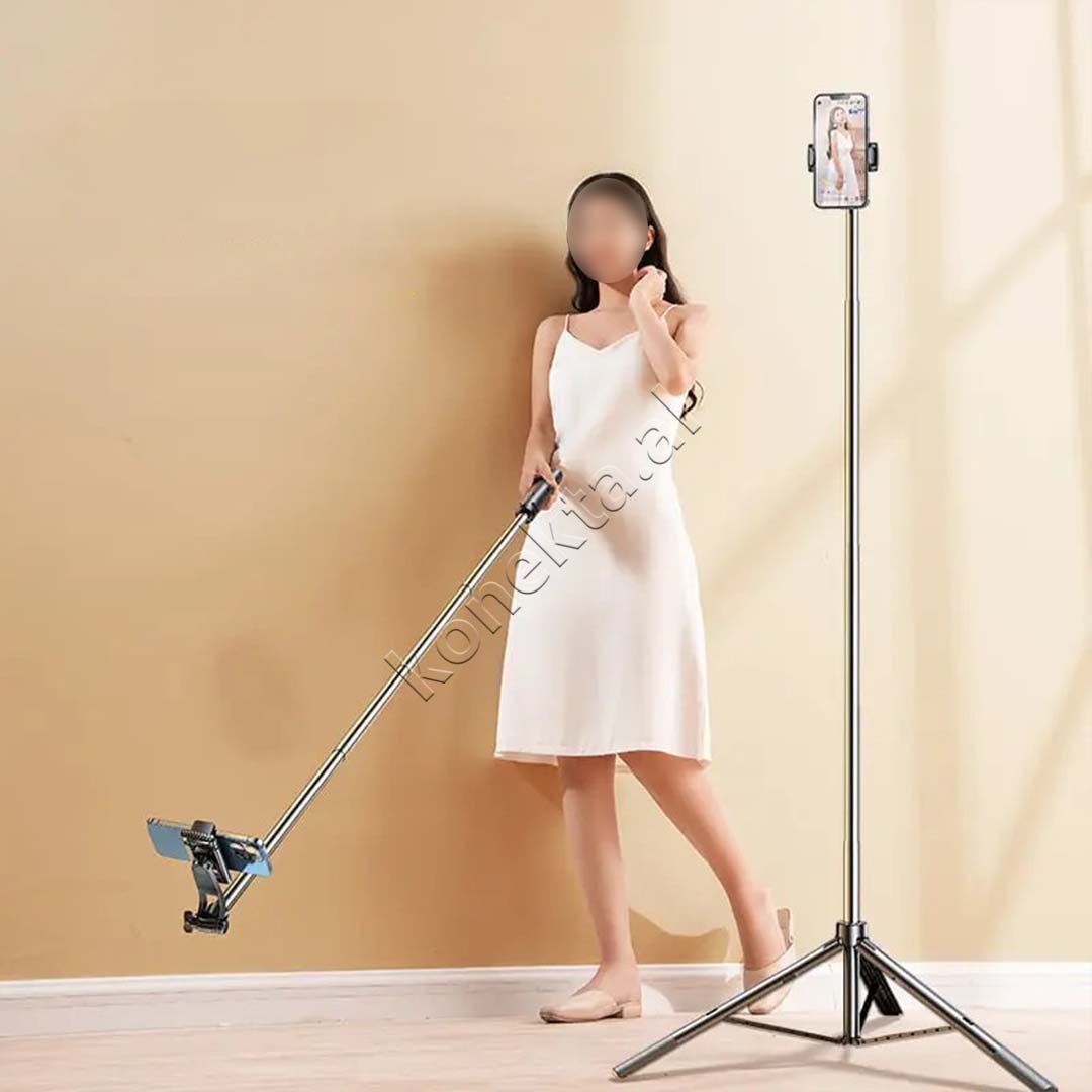 RTAKORTAKO Bluetooth Remote Tripod 2.1m - Thumbnail 6
