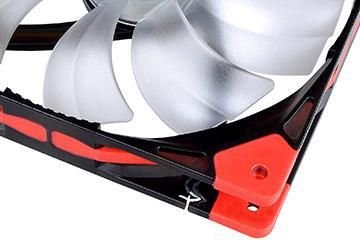 Thermaltake Luna 14 LED Cooler, 140 mm, Red - Thumbnail 8