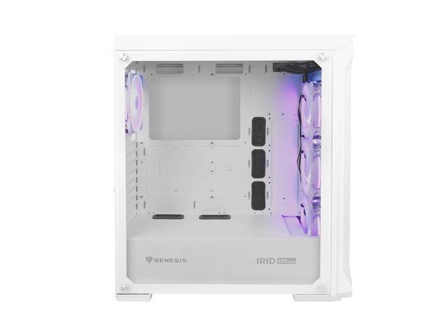 Genesis IRID 505 Case, Mid, Tower, White - Thumbnail 3