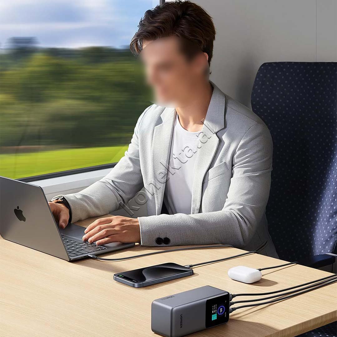 UGreen Nexode 20000mAh Power Bank, 130W, 3 Ports - Thumbnail 6