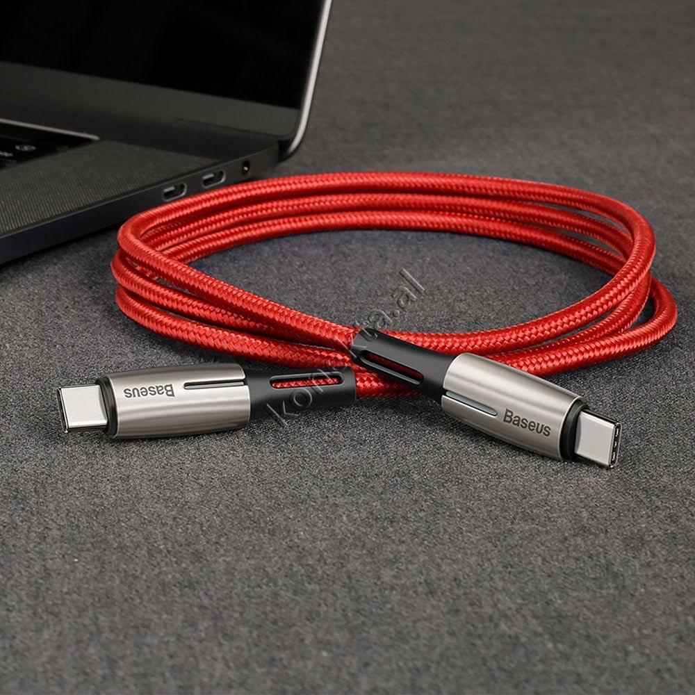 Baseus Water Drop-shaped Lamp USB Cable, 1m, Type-C, Fast Charge PD 60W - Thumbnail 13