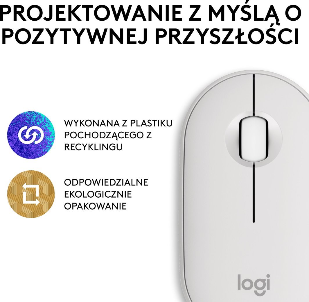 Logitech Pebble 2 M350s Mouse, White - Thumbnail 10