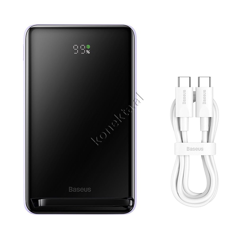Baseus 10000mAh Battery, Black and Purple - Thumbnail 16
