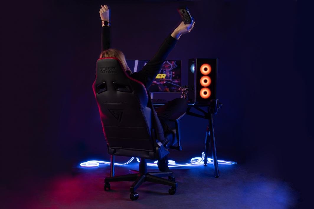 SENSE7 Sentinel Chair, Black/Grey - Thumbnail 18