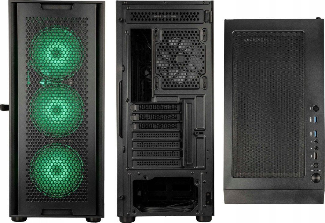 Kolink Observatory Duo ARGB Case, Black, Midi Tower - Thumbnail 4