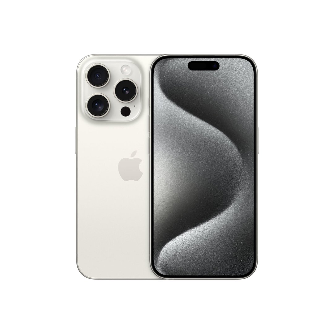 Apple iPhone 15 Pro, 256GB, White Titanium - Image 1