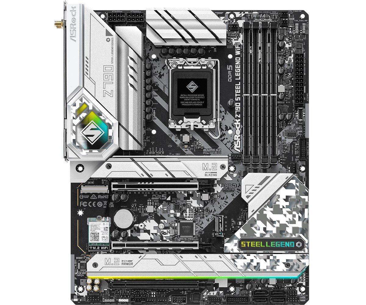 Asrock Z790 Steel Legend WiFi Intel Z790 LGA 1700 ATX Motherboard - Image 1