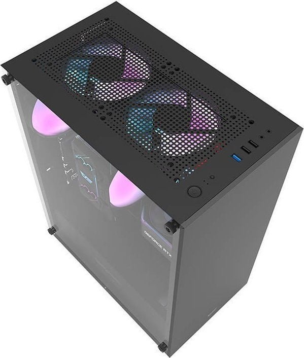 Darkflash DK100 Case, Black, Midi Tower - Thumbnail 6