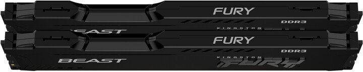 Kingston Fury Beast 16GB (2x8GB) DDR3 1600 CL10 Memory Module - Thumbnail 2