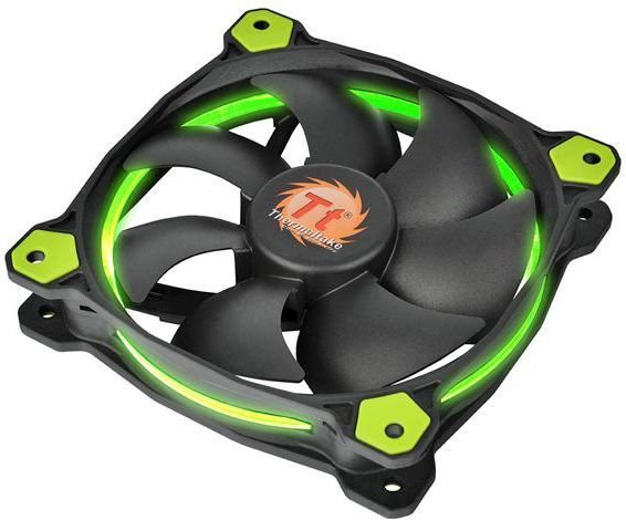Thermaltake Riing LED Fan, 120 mm, Green - Thumbnail 4