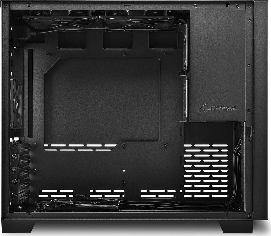 Sharkoon MS-Z1000 Case, Black, Mini Tower - Thumbnail 6
