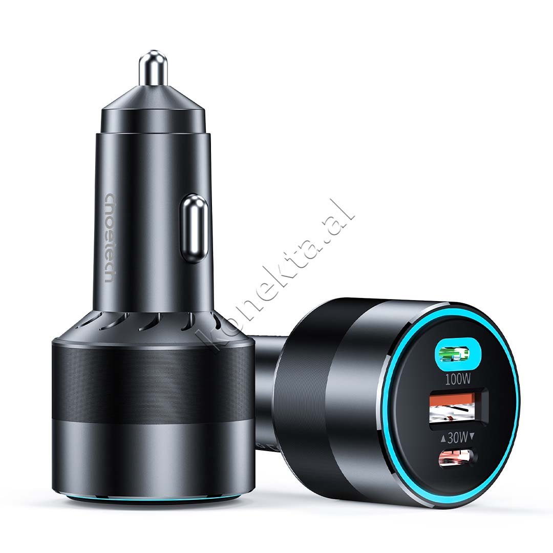 Choetech 130W Charger, 2 x Type-C, 1 x USB - Thumbnail 4