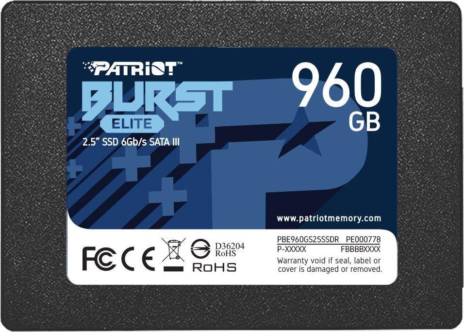 Patriot Burst Elite SSD, 2.5", 960GB - Image 1