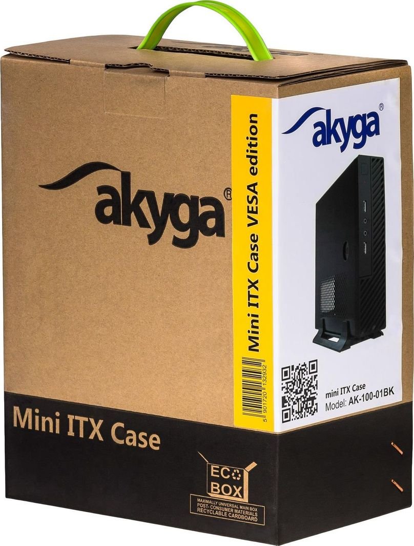 Akyga AK-100-01BK Case, Mini Tower, Black - Thumbnail 10