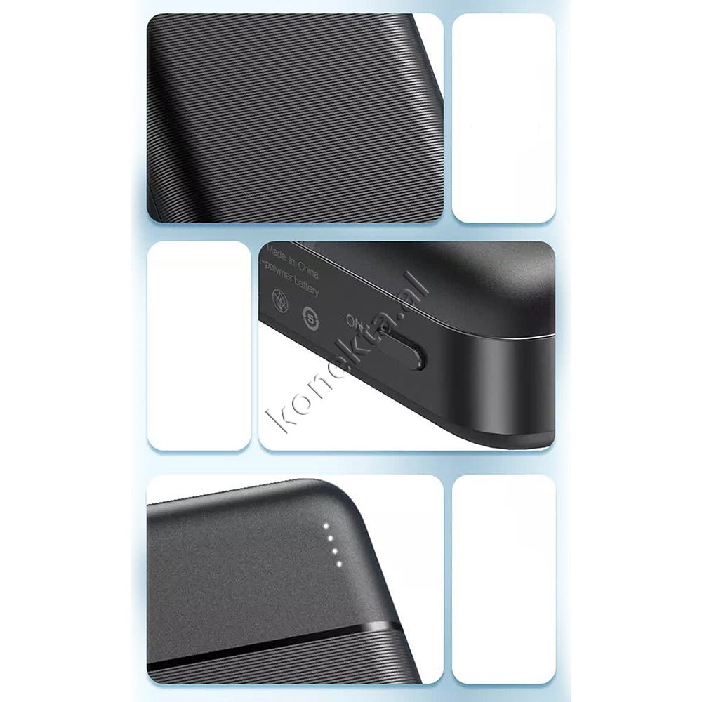 WK 20000mAh Power Bank, 2 Ports, Black/White - Thumbnail 10