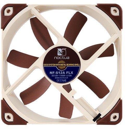 Noctua NF-S12A FLX Fan, 120 mm, Brown - White - Thumbnail 5