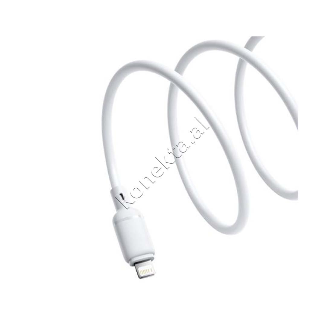 Baseus USB-A to Lightning Charging Cable, 1m / 2m, White - Thumbnail 3