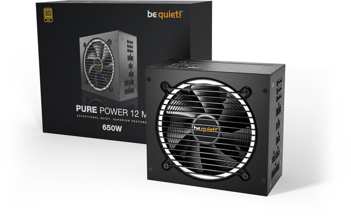 Be quiet! Pure Power 12 M BN342 Power Supply, 650W - Thumbnail 3