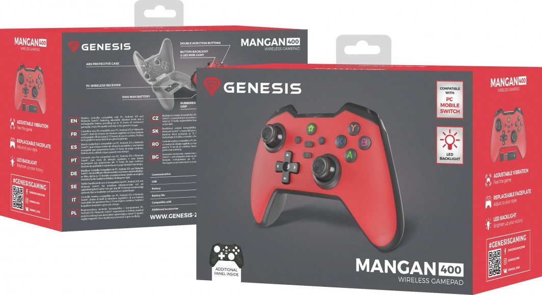 Genesis Mangan 400 Controller, Wireless, Red - Thumbnail 15