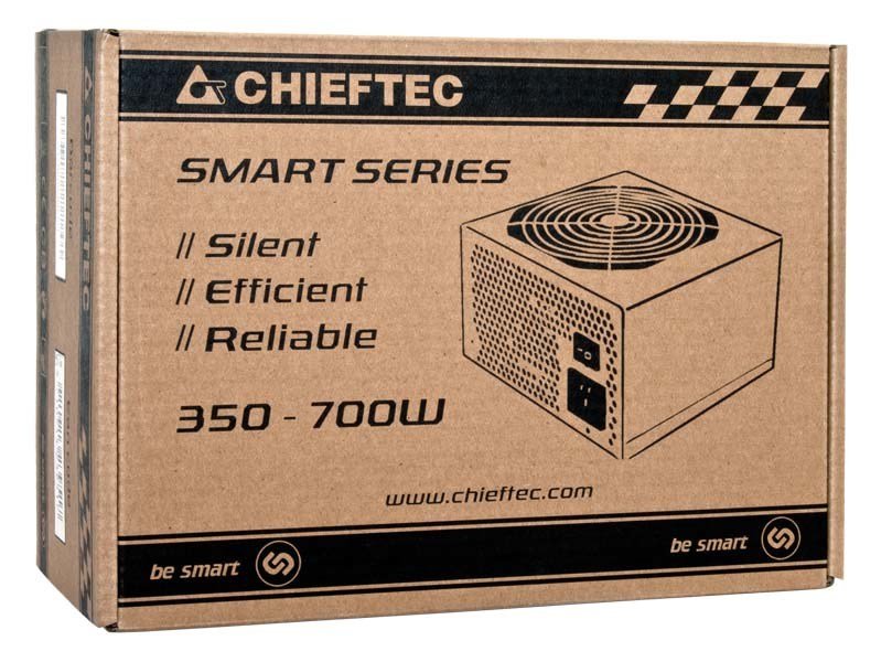 Chieftec Smart GPS-400A8 Power Supply, 20+4 pin ATX, 400 W, Black - Thumbnail 4