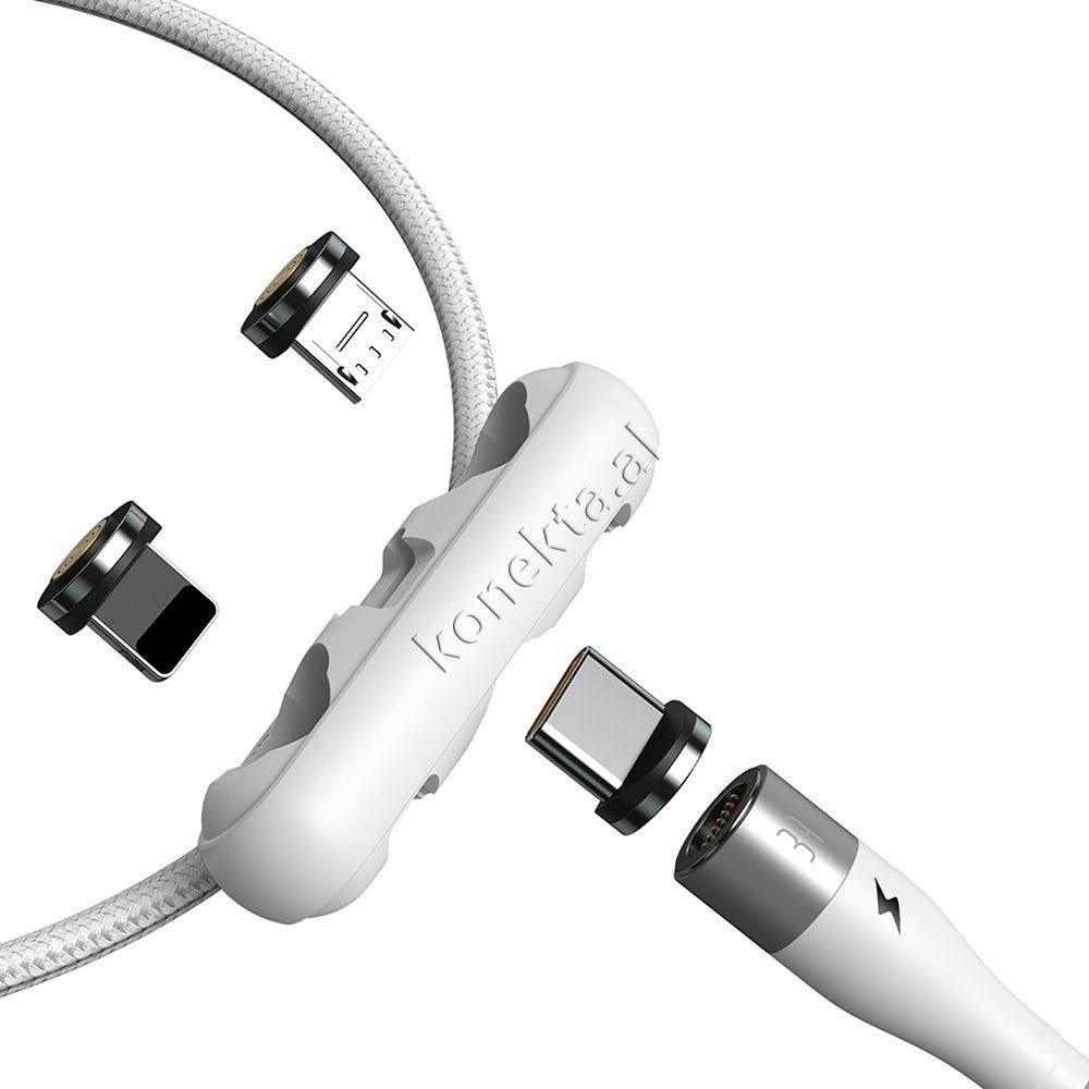 Baseus 3 in 1 Charging Cable, White - Thumbnail 5