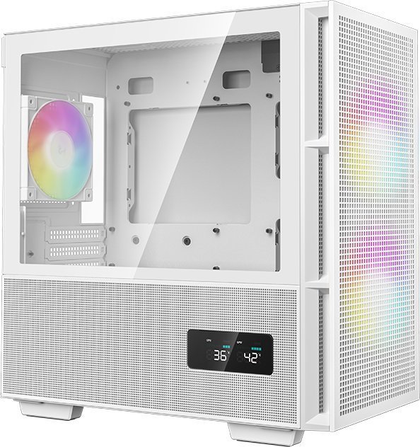 Deepcool CH360 ARGB Case, White, Mini Tower - Thumbnail 2