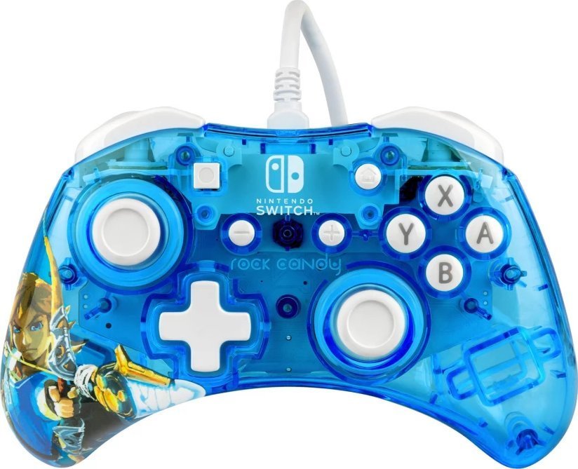 PDP Rock Candy Mini Zelda Controller, Blue, Wired - Image 1