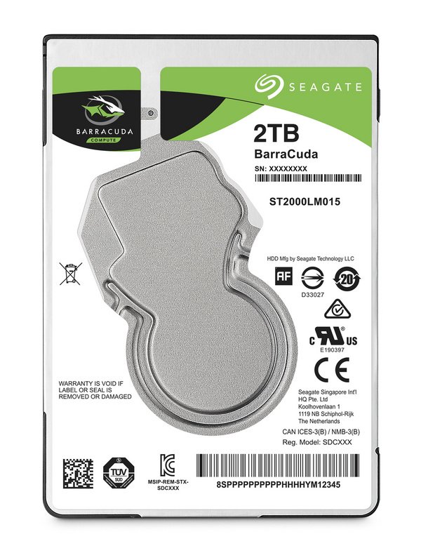 Seagate BarraCuda Hard Disk, 2TB, 2.5" - Image 1