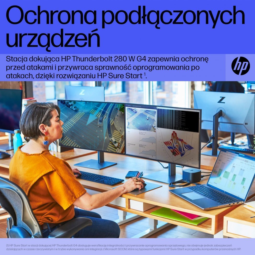 HP Thunderbolt 4 Docking Station, 280W, Black - Thumbnail 10