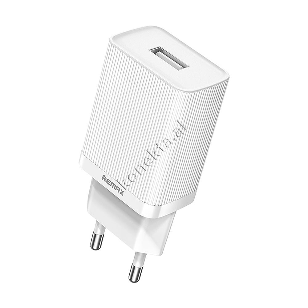 REMAX USB Charger, White, 2.1A, Dual USB Ports - Image 1