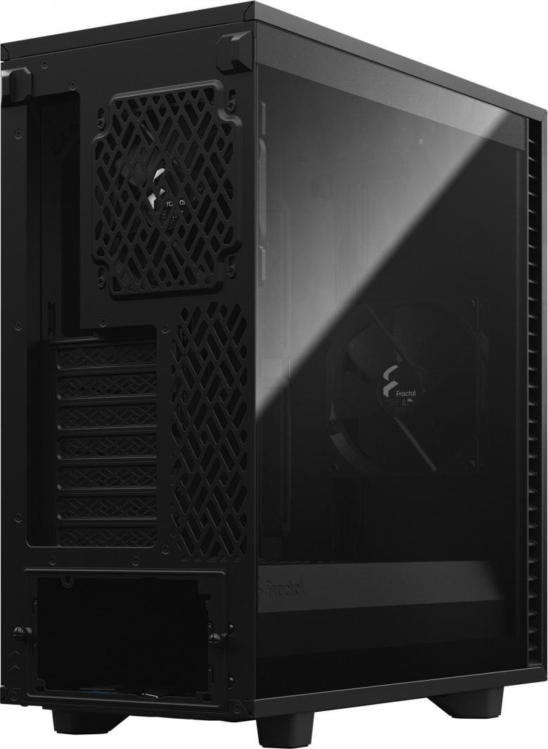 Fractal Design Define 7 Compact Case, Black, TG Light Tint, Midi Tower - Thumbnail 4