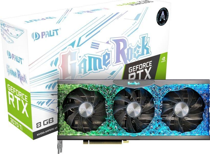 PALiT GameRock GeForce RTX 3070 Ti Graphics Card, 8GB GDDR6X - Image 1