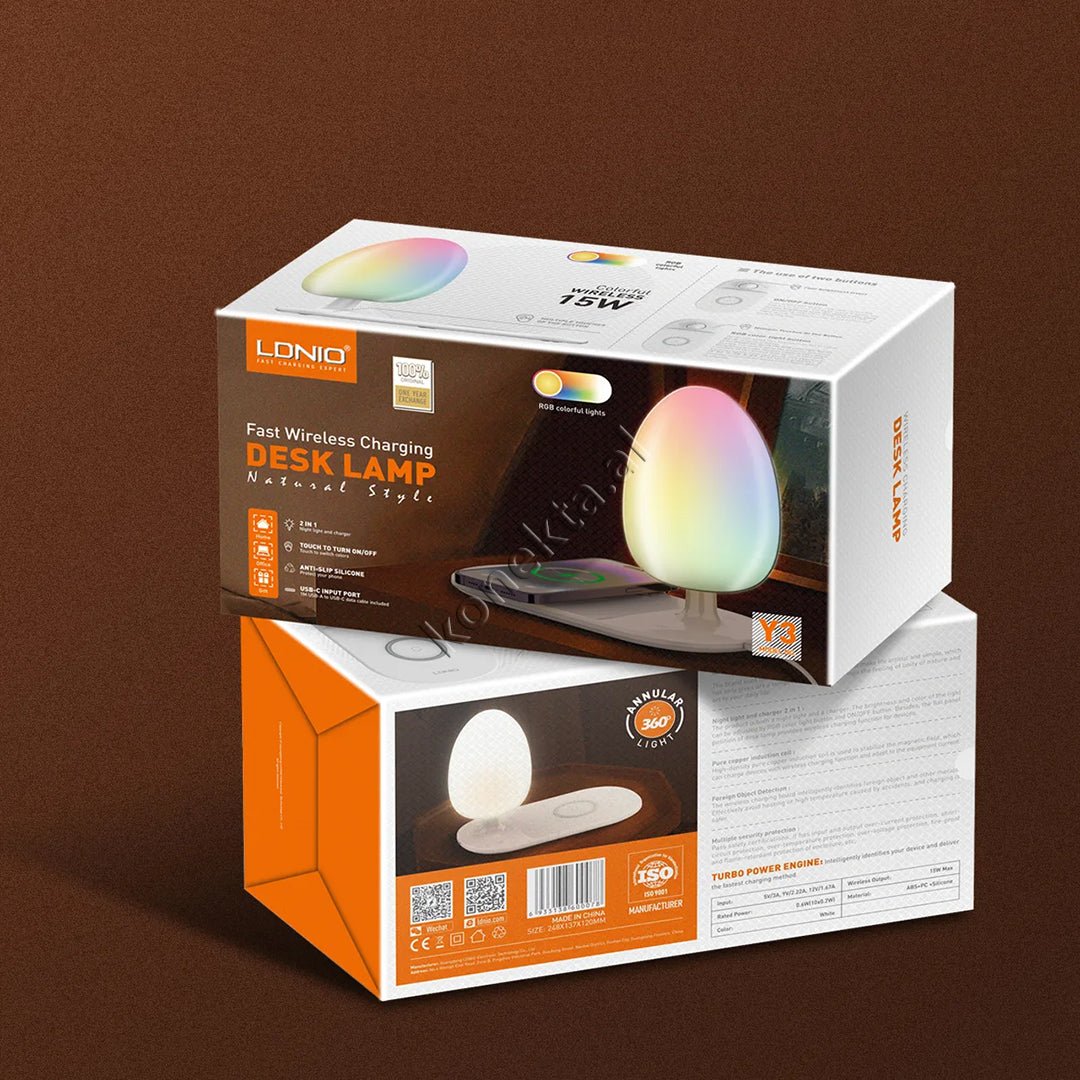 LDNIO Wireless Charger 15W with LED Night Light RGB - Thumbnail 15