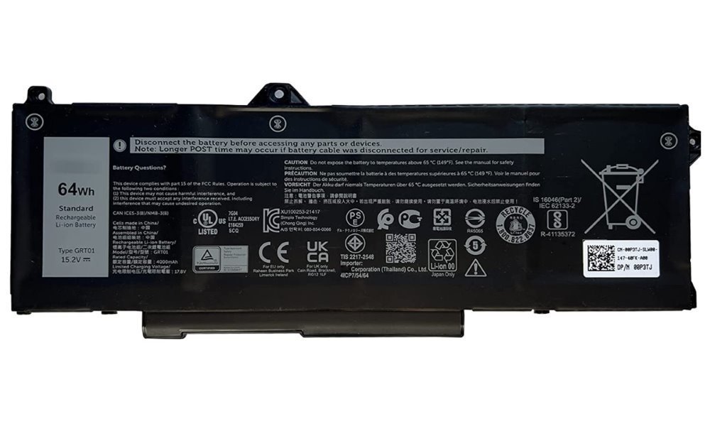 Dell Battery, 64WHR, 4 Cell - Image 1