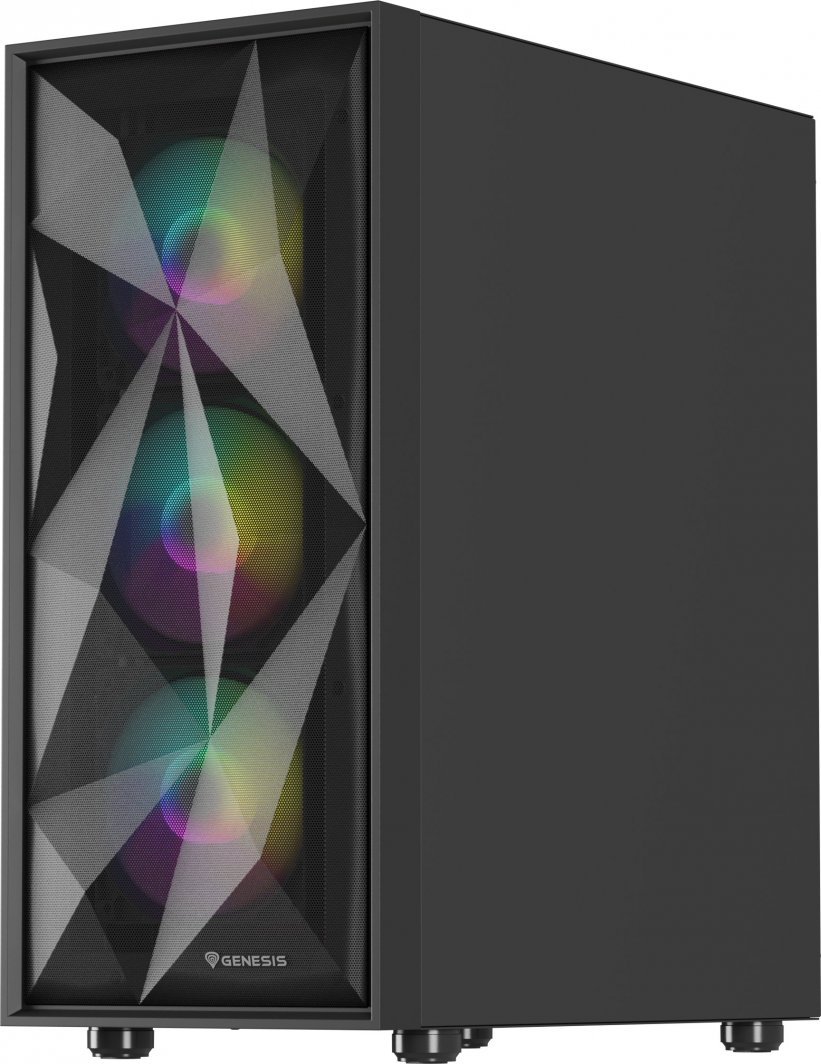 Genesis Diaxid 605 ARGB Case, Black, Midi Tower - Thumbnail 8