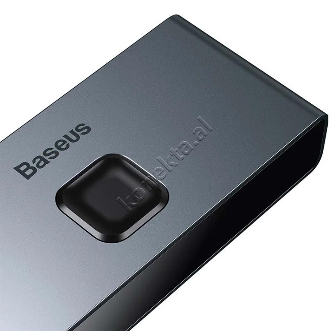 Baseus HDMI Switcher Matrix 4K HD, Grey - Thumbnail 7
