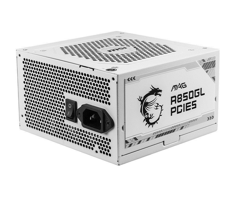 MSI MAG A850GL Power Supply, White, 5W - Image 1