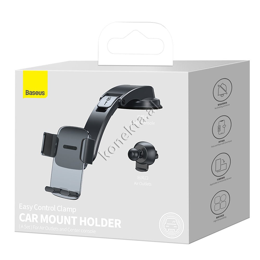 Baseus Car Phone Holder, Black - Thumbnail 2