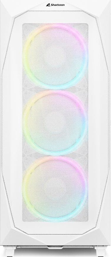 Sharkoon REV300 ARGB Case, White, Full Tower - Thumbnail 2