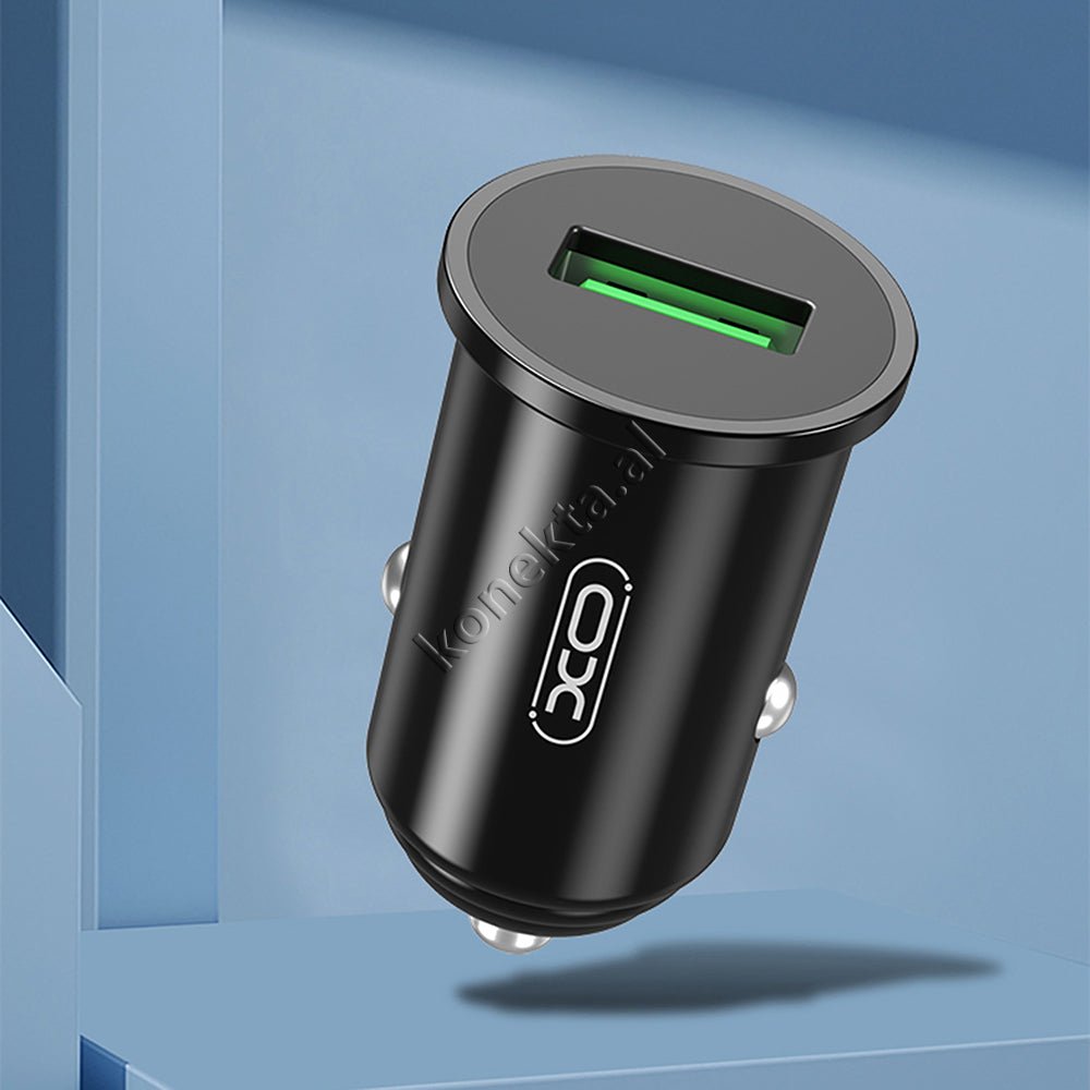XO 18W Car Charger with One USB Port - Thumbnail 3