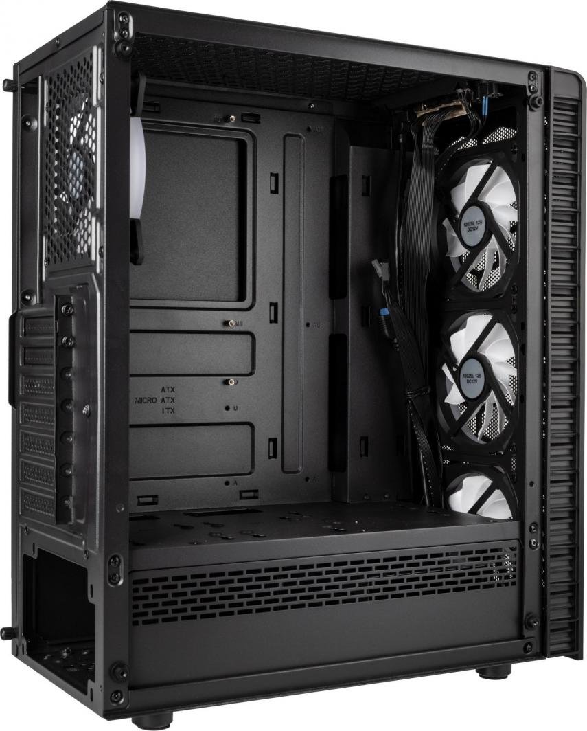 Kolink Observatory Lite Mesh ARGB Case, Black, Midi Tower - Thumbnail 6