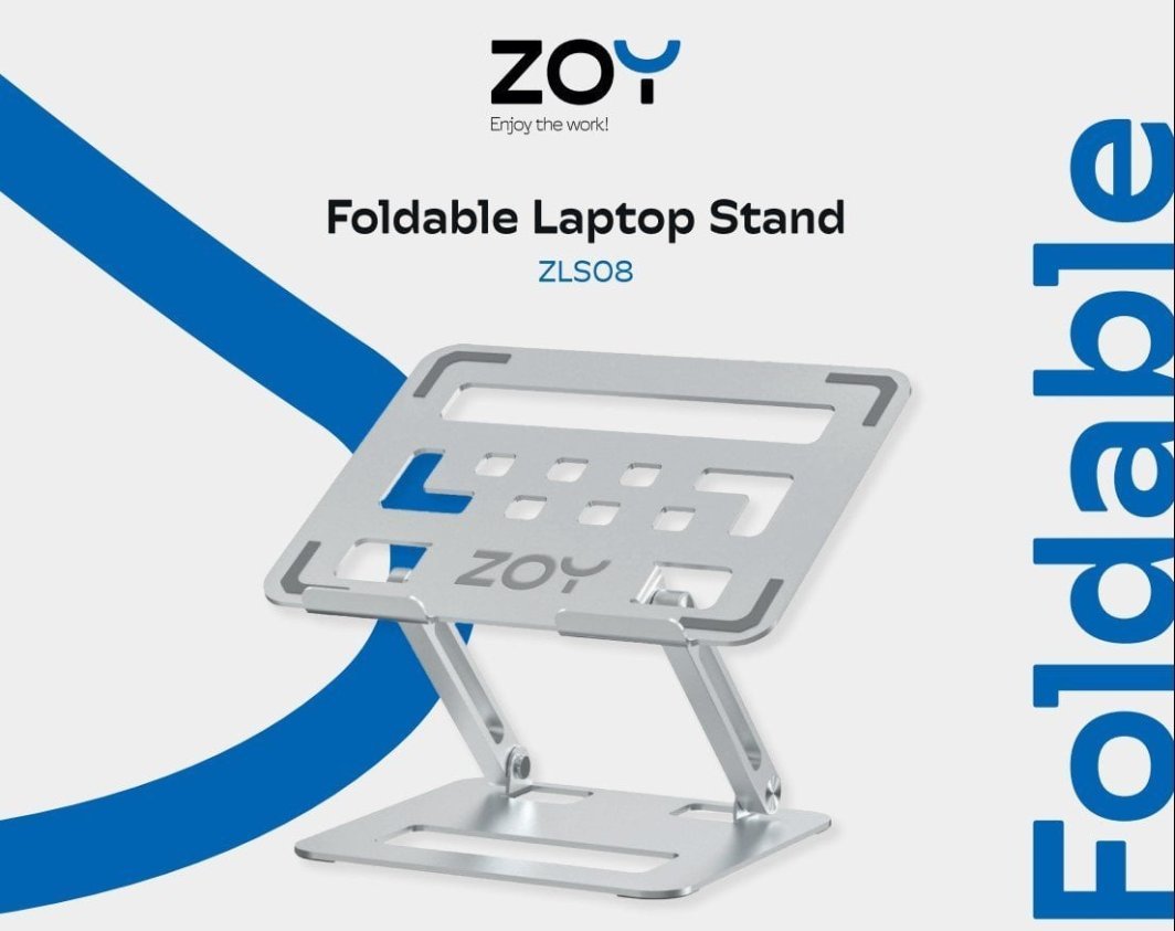 ZOY ZLS08 Laptop Stand, Silver - Thumbnail 5