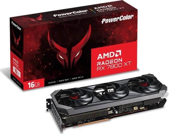 Power Color Red Devil Radeon RX 7800 XT 16GB GDDR6 Graphics Card - Image 1