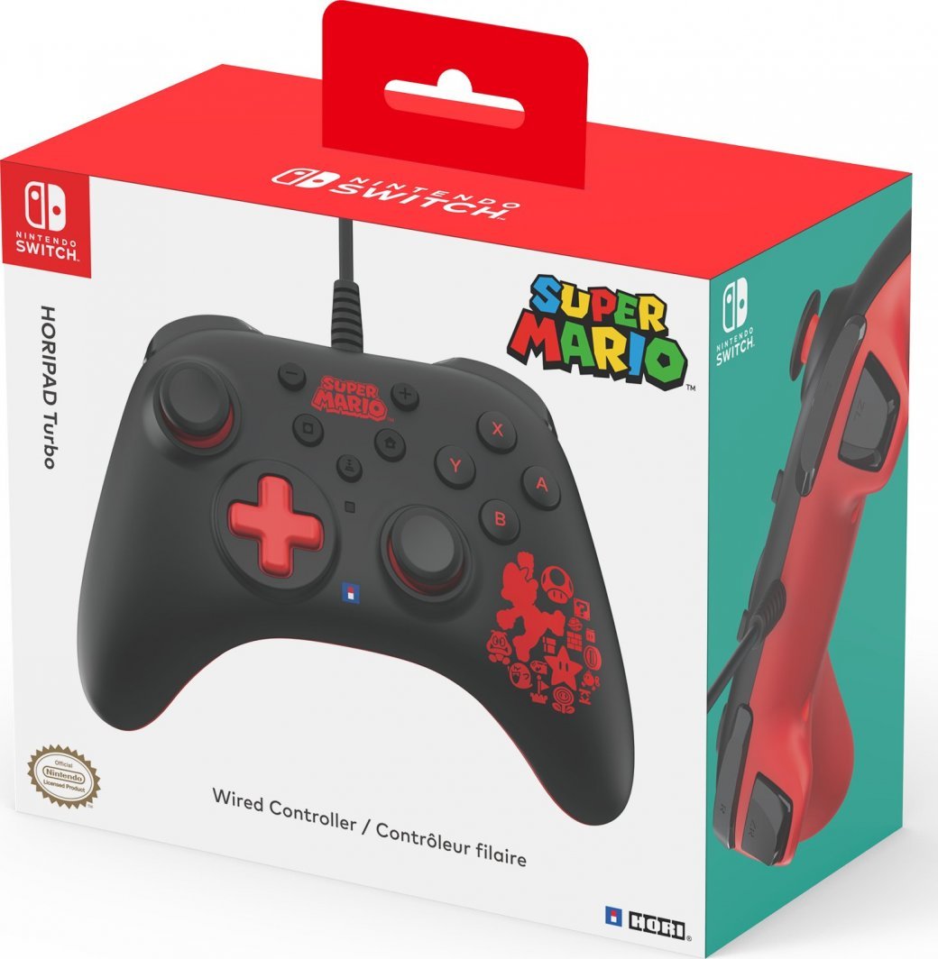 NoName Horipad Turbo Controller, Wired, Black / Red - Thumbnail 9