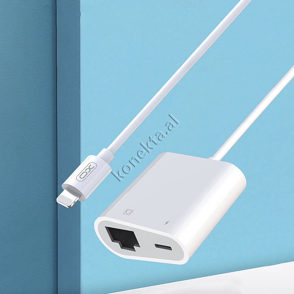 XO LAN Adapter, White, 15cm Cable - Thumbnail 5