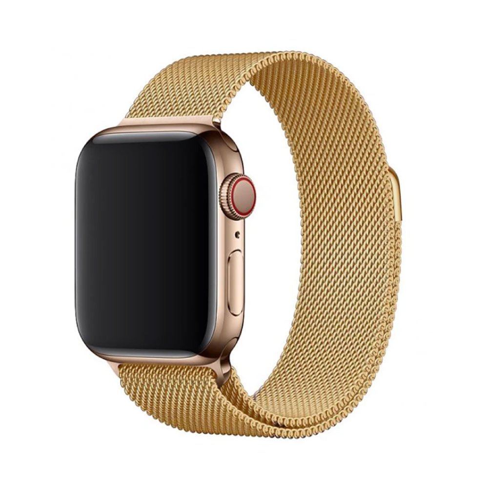 Apple Milanese Loop Smartwatch Band 42/44mm, Gold - Image 1