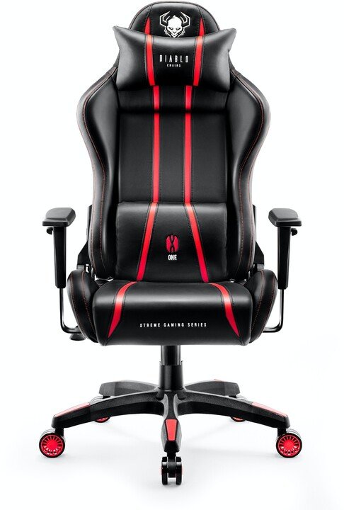 Diablo Chairs X-One 2.0 Chair, XL, Black / Red - Image 1